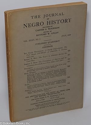 Imagen del vendedor de The Journal of Negro History: Vol. 35, No. 3, July 1950 a la venta por Bolerium Books Inc.