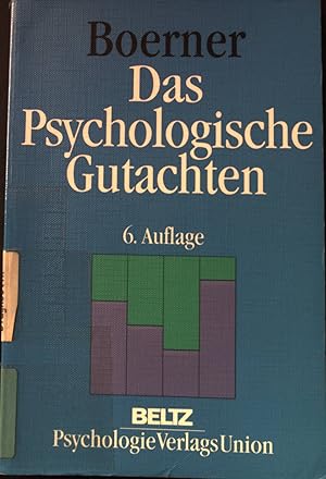 Bild des Verkufers fr Das psychologische Gutachten : ein praktischer Leitfaden. zum Verkauf von books4less (Versandantiquariat Petra Gros GmbH & Co. KG)