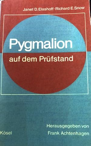 Immagine del venditore per Pygmalion auf dem Prfstand : Einf. in empir.-statist. Methoden auf d. Grundlage e. krit. Analyse d. Rosenthal-Jacobson-Studie Pygmalion im Klassenzimmer. venduto da books4less (Versandantiquariat Petra Gros GmbH & Co. KG)