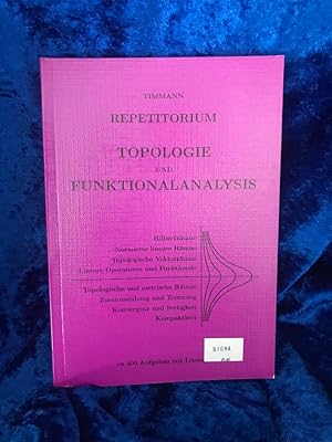 Bild des Verkufers fr Repetitorium - Topologie und Funktionalanalysis zum Verkauf von Antiquariat Jochen Mohr -Books and Mohr-