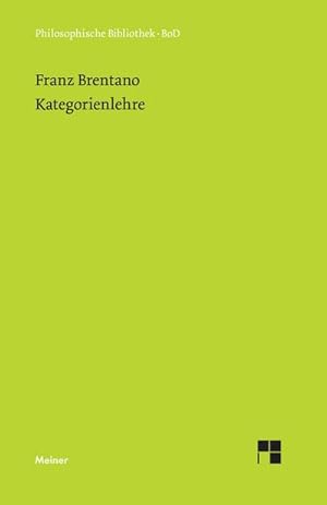 Seller image for Kategorienlehre for sale by Wegmann1855