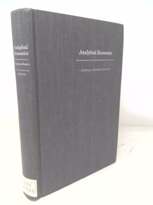 Imagen del vendedor de Analytical Economics: Issues and Problems a la venta por ThriftBooksVintage