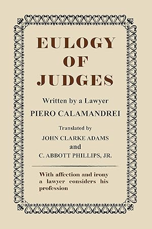 Bild des Verkufers fr Eulogy of Judges zum Verkauf von moluna