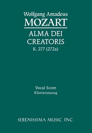 Bild des Verkufers fr Alma Dei Creatoris, K. 277 (272a) - Vocal Score zum Verkauf von moluna