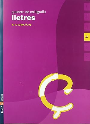 Imagen del vendedor de (cat).(05).4.quad.cal ligrafia lletres (4anys) b-v-c-qu-ll- a la venta por Imosver