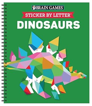 Bild des Verk�ufers f�r Brain Games - Sticker by Letter: Dinosaurs (Sticker Puzzles - Kids Activity Book) [With Sticker(s)] zum Verkauf von moluna