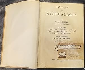 Handbuch der Mineralogie, 1,2 : Bd. 1, Elemente, Sulfide, Oxyde, Halloide, Carbonate, Sulfate, Bo...