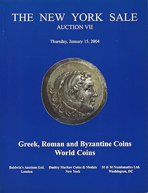Imagen del vendedor de The New York Sale, Auction VII, Thursday, January 15, 2004. Greek, Roman and Byzantine Coins. World Coins a la venta por Librairie Archaion