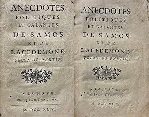 Anecdotes politiques et galantes de Samos et de Lacedemone.