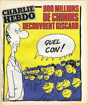 "CHARLIE HEBDO N°518 du 15/10/1980" WOLINSKI : 900 MILLIONS DE CHINOIS DÉCOUVRENT GISCARD / REISE...