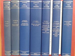 Iter Italicum (complete in 7 volumes and 2 supplements). A finding list of uncatalogued or incomp...