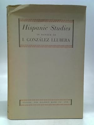 Imagen del vendedor de Hispanic Studies in Honour of I.Gonzalez Llubera a la venta por World of Rare Books