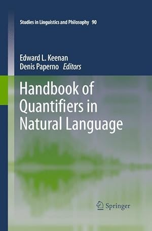 Imagen del vendedor de Handbook of Quantifiers in Natural Language a la venta por moluna