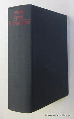 Bild des Verkufers fr Erinnerungen. 13. Auflage. Berlin, Propylen, 1975. Mit 78 Tafelabbildungen. 610 S., 1 Bl. Or.-Lwd. (ISBN 3549072589). zum Verkauf von Jrgen Patzer