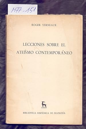 Seller image for LECCIONES SOBRE EL ATEISMO CONTEMPORAMEO for sale by Libreria 7 Soles
