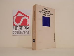 Bild des Verkufers fr Avviamento all'analisi del testo letterario zum Verkauf von Libreria Spalavera