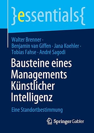 Imagen del vendedor de Bausteine eines Managements Knstlicher Intelligenz a la venta por moluna