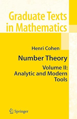 Immagine del venditore per Number Theory, Volume 2: Analytic and Modern Tools venduto da moluna