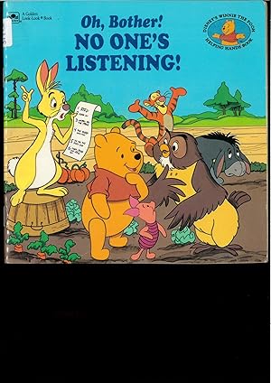 Bild des Verkufers fr No One's Listening! (A Golden look-look book, Oh, bother!, Disney's Winnie the Pooh helping hands book) zum Verkauf von Papel y Letras