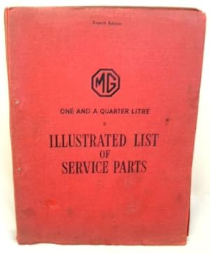 MG One and a Quarter Litre Series Y Illustrated List of Service Parts