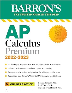 Bild des Verkufers fr AP Calculus Premium: With 12 Practice Tests zum Verkauf von moluna