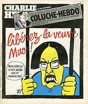 "CHARLIE HEBDO N°531 du 14/1/1981" CABU : LIBÉREZ LA VEUVE MAO ! / SEUL LE PRÉSIDENT COLUCHE PEUT...