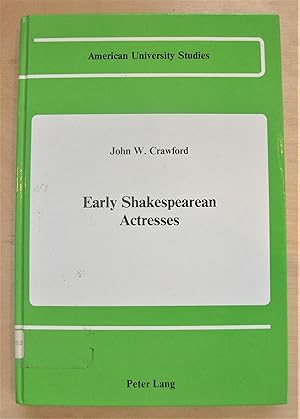 Seller image for Early Shakespearean actresses for sale by RightWayUp Books