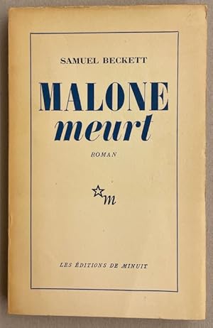 Seller image for Malone meurt. Roman. for sale by Le Cabinet d'Amateur