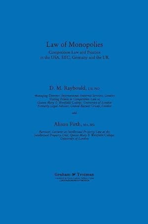 Seller image for LAW OF MONOPOLIES COMPETITION for sale by moluna