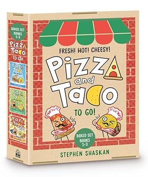 Bild des Verkufers fr Pizza and Taco to Go! 3-Book Boxed Set: Pizza and Taco: Who\ s the Best? Pizza and Taco: Best Part Ever! Pizza and Taco Super-Awesome Comic! zum Verkauf von moluna