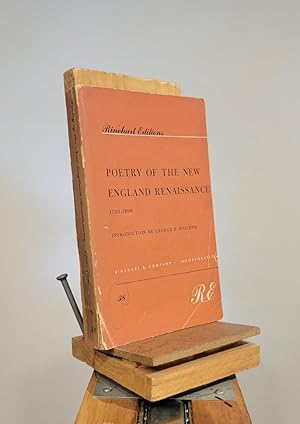 Seller image for Poetry of the New England Renaissance, 1790-1890 for sale by Henniker Book Farm and Gifts