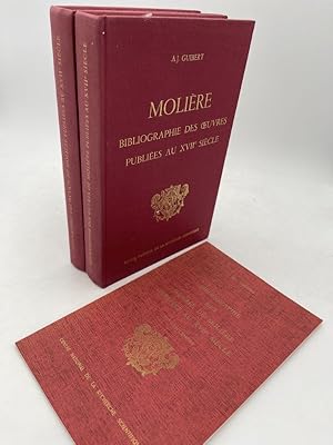 Bild des Verkufers fr Bibliographie des oeuvres de Molire publies au XVIIe sicle. Complet zum Verkauf von LIBRAIRIE GIL-ARTGIL SARL