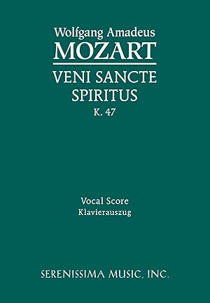 Bild des Verkufers fr Veni Sancte Spiritus, K. 47 - Vocal Score zum Verkauf von moluna