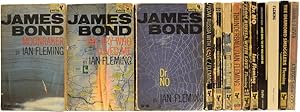 Bild des Verkufers fr Ian Fleming's James Bond and related novels. Group lot comprising: Moonraker, From Russia With Love (2 copies), Dr. No (2 copies), Goldfinger, Thunderball (2 copies), The Spy Who loved Me, On Her Majesty's Secret Service, James Bond The Spy Who Loved Me, The Diamond Smugglers and 007 A Report zum Verkauf von Adrian Harrington Ltd, PBFA, ABA, ILAB