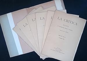 La Critica. Rivista di Letteratura, Storia e Filosofia. Anno VII, Fascicoli I-II-III-IV-V-VI, 1909