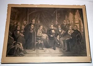 Seller image for Washington Irving and his Literary Friends at Sunnyside, First edition of the engraving. for sale by Wittenborn Art Books