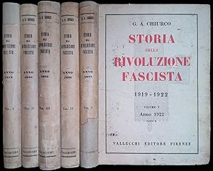 Storia della rivoluzione fascista 1919-1922. Vol. I-II-III-IV-V