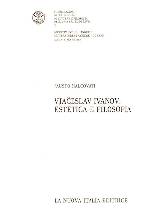 Bild des Verkufers fr Vjaceslav Ivanov : Estetica e filosofia zum Verkauf von Messinissa libri
