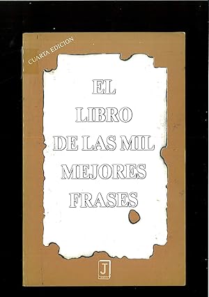 Seller image for El libro de las mil mejores frases for sale by Papel y Letras