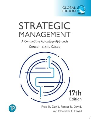 Seller image for Strategic Management: A Competitive Advantage Approach, Concepts and Cases, Global Edition for sale by moluna