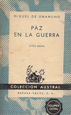 Imagen del vendedor de PAZ EN LA GUERRA a la venta por Librera Vobiscum