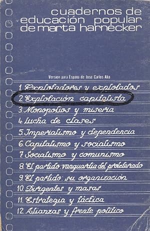 Imagen del vendedor de CUADERNOS DE EDUCACION POPULAR. N2. EXPLOTACIN CAPITALISTA a la venta por Librera Vobiscum