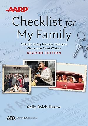 Bild des Verkufers fr Aba/AARP Checklist for My Family: A Guide to My History, Financial Plans, and Final Wishes zum Verkauf von moluna