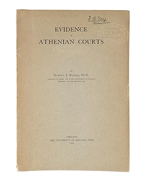 Bild des Verkufers fr Evidence in Athenian Courts zum Verkauf von The Lawbook Exchange, Ltd., ABAA  ILAB