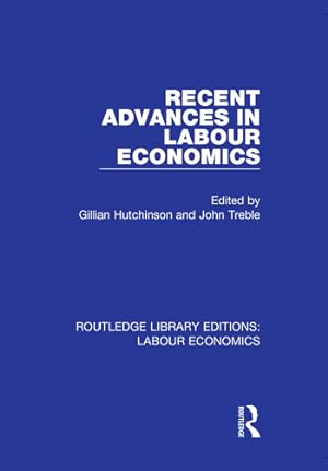 Image du vendeur pour Recent Advances in Labour Economics mis en vente par moluna