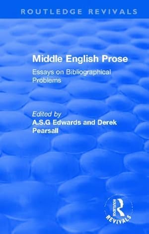 Seller image for Middle English Prose for sale by moluna