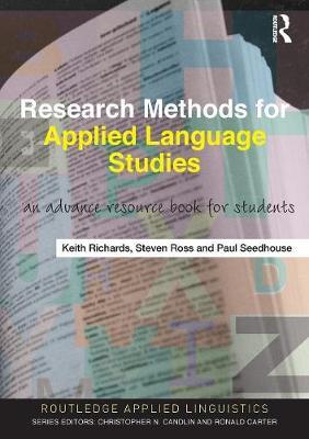 Imagen del vendedor de Ross, S: Research Methods for Applied Language Studies a la venta por moluna