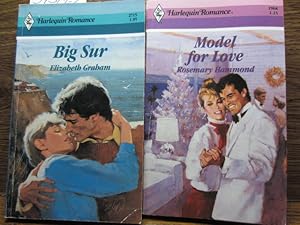 Imagen del vendedor de BIG SUR (Harlequin Romance #2715) / MODEL FOR LOVE (Harlequin Romance #2968) a la venta por The Book Abyss