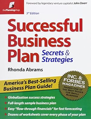 Bild des Verkufers fr Successful Business Plan: Secrets & Strategies (Successful Business Plan Secrets and Strategies) zum Verkauf von WeBuyBooks