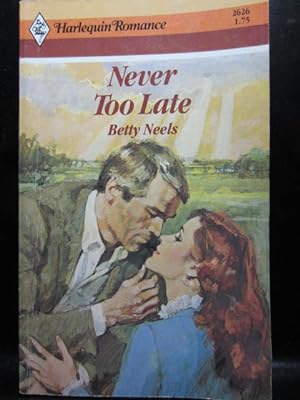 Bild des Verkufers fr NEVER TOO LATE (Harlequin Romance #2626) zum Verkauf von The Book Abyss